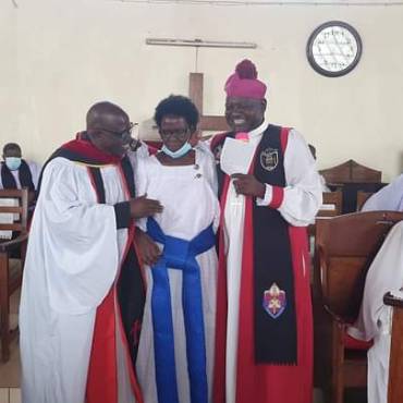 Busoga Diocese receives back Canon Samuel Lubogo Kamanya.