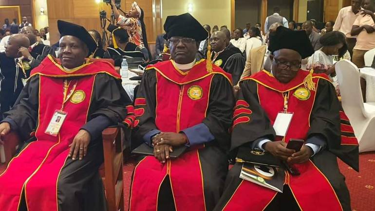 Rt. Rev. Paul Moses Samson Naimanhye Awarded an Honorary Doctorate by Zoe Life Theological College – USA